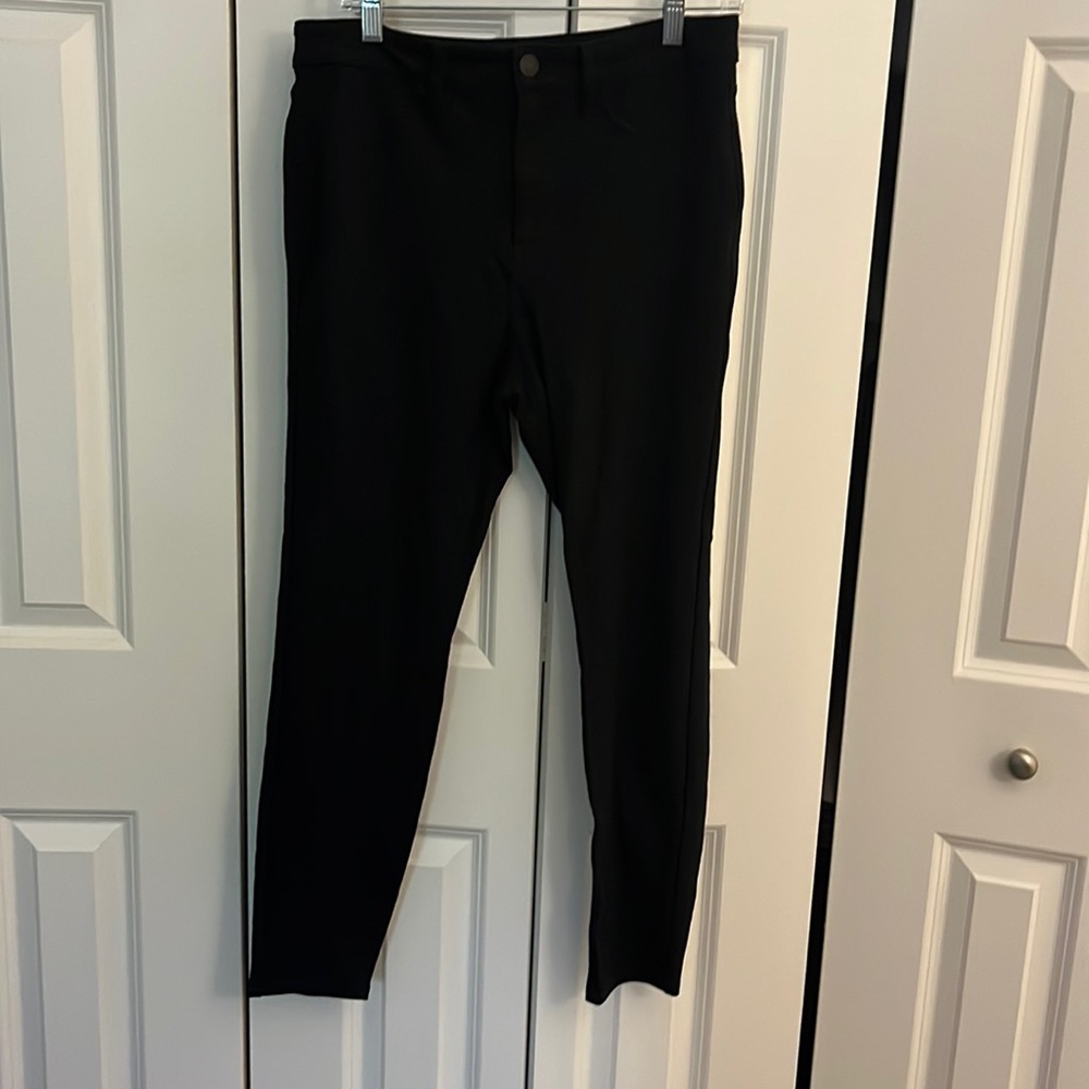 LC Lauren Conrad High Rise Super Skinny Ponte Pants Black Size L